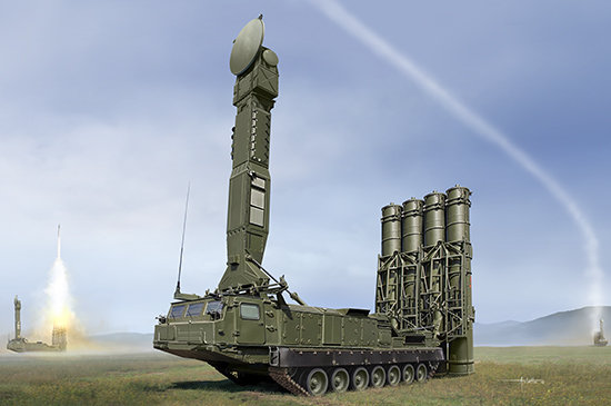 С-300В  Антей  войсковой вариант зенитно-ракетный комплекс  сборная модель