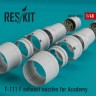 F-111 F exhaust nozzles for Academy KIT 1/48
