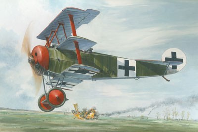 Fokker Dr.I fighter model kit