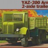 ЯАЗ-200/2 осевой прицеп 2-АП-3 сборная модель