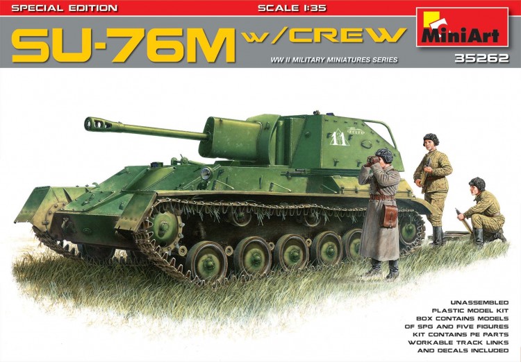 SU-76M w/Crew SPECIAL EDITION plastic model kit