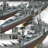 SS CA-35 INDIAPOLINS «Индианаполис»   американский тяжёлый крейсер сборная модель