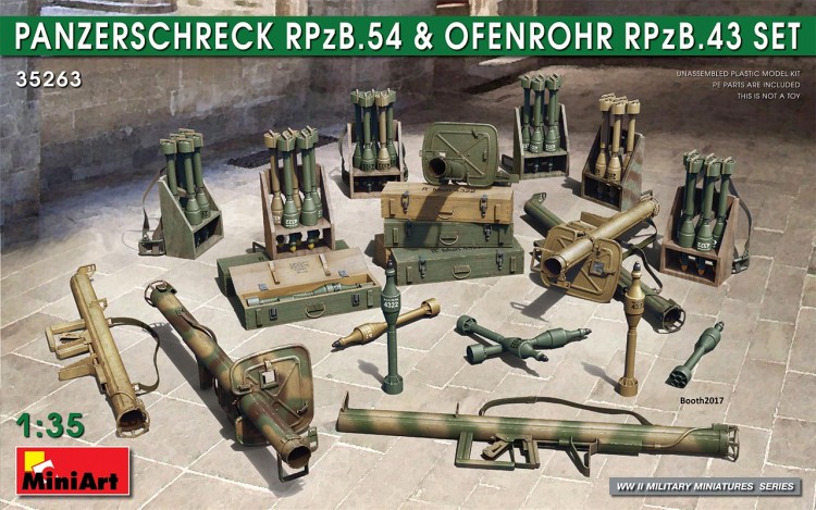 PANZERSCHRECK RPzB.54 & OFENROHR RPzB.43 SET plastic model kit