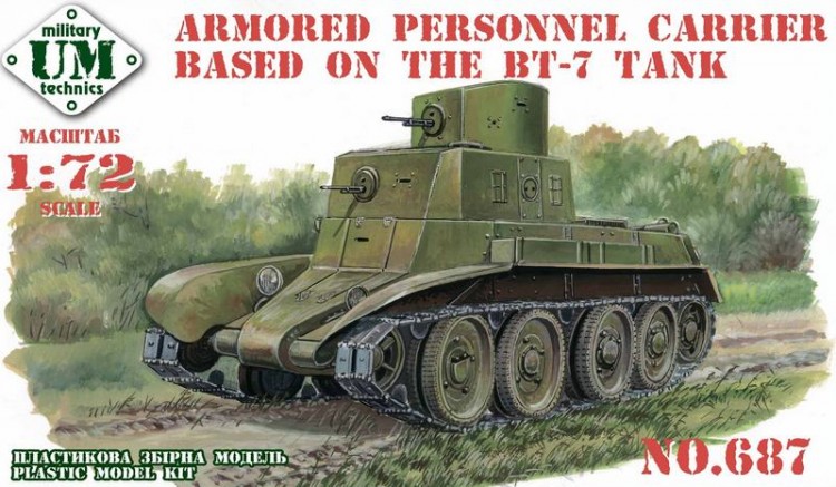 Armored personnel carrier based on the BT-7 tank