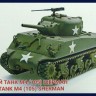 American medium tank Sherman M4 (105) plastic model kit