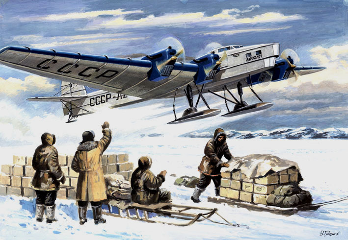 G-2 soviet transport aircraft plastic model