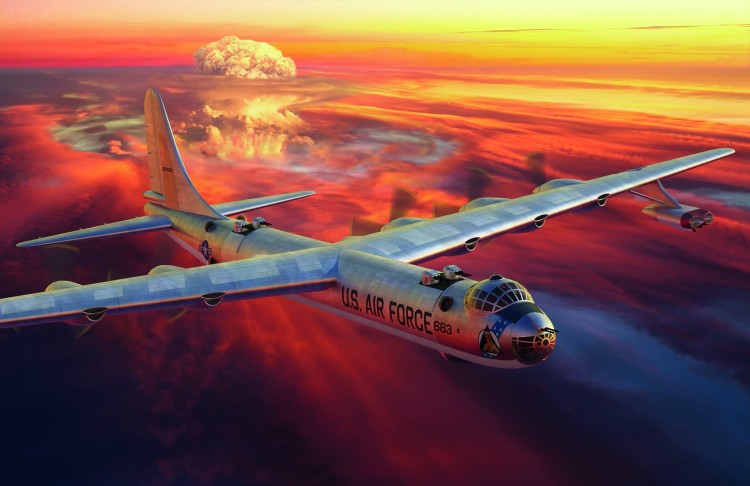 Convair B-36 D  bomber plastic model kit