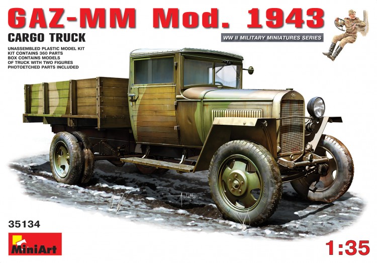 GAZ-MM Mod.1943 CARGO TRUCK plastic model kit