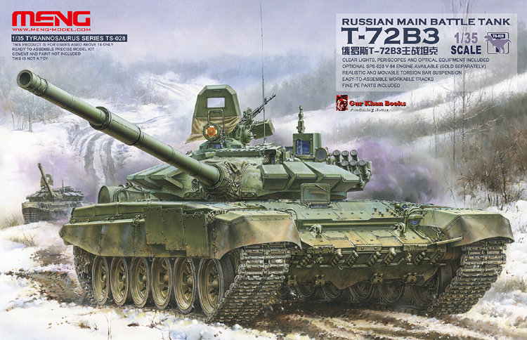 T-72B3 Russian Main Battle Tank plastic model kit