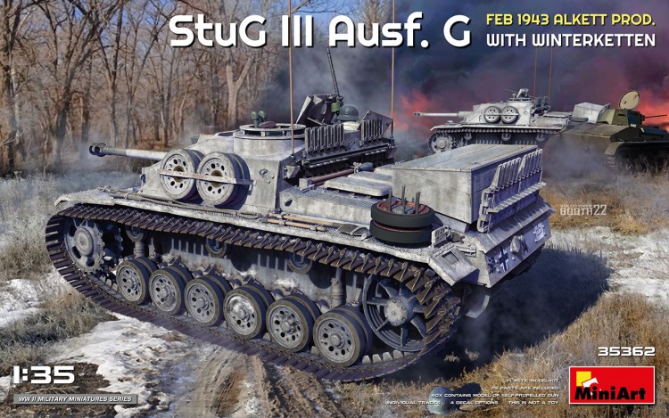 MINIART 35362 САУ StuG III Ausf. G, февраль 1943 г. с зимними траками