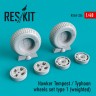 Hawker Tempest/Typhoon wheels set type 1 (weighted) 1/48