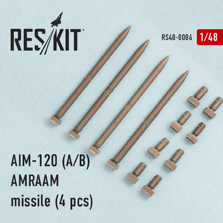 AIM-120 (A/B) AMRAAM missile авиационная ракета воздух-воздух  1/48