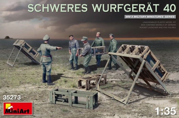 Стаціонарне знаряддя "Schweres Wurfgerät 40" Пластикова збірна модель