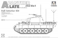 Німецький середній танк часів Другої світової війни Sd.Kfz.171/267 Panther збiрна модель пізнього виробництва з повним внутрішнім комплектом (2 в 1)