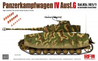 Немецкий танк Pz.Kpfw.IV Ausf.G (Sd.Kfz.161/1) с исправными траками пластиковая сборная модель