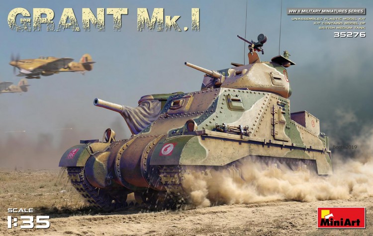 Tank GRANT Mk.I plastic model kit