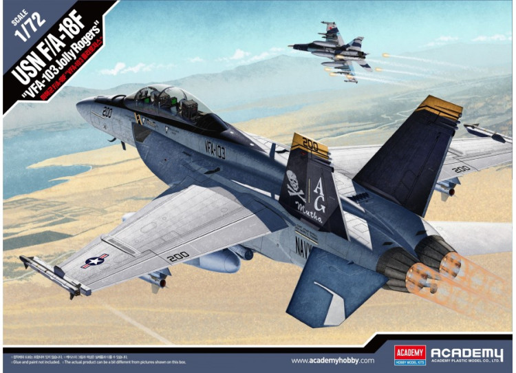 ACADEMY 12535  F/A-18F  "Jolly Rogers" fighter