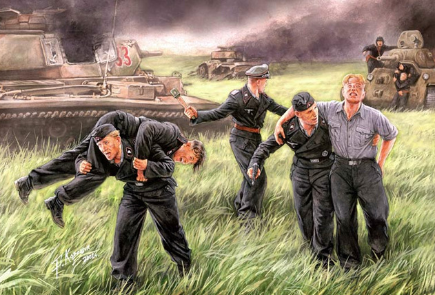 German Tank Crew, Kursk, 1943 plastic figures