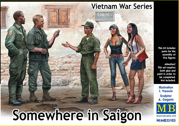 Somewhere in Saigon. Vietnam War Series plastic model