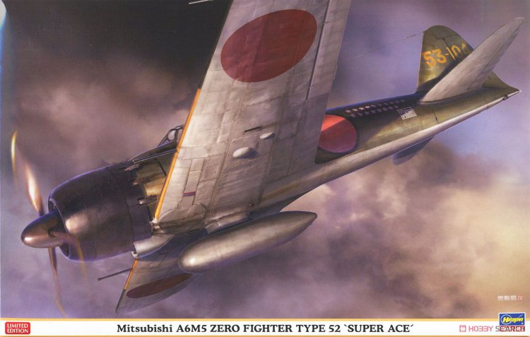 A6M5 ZERO Mitsubishi  "SUPER ACE" японский истребитель тип 52 сборная модель 1/32