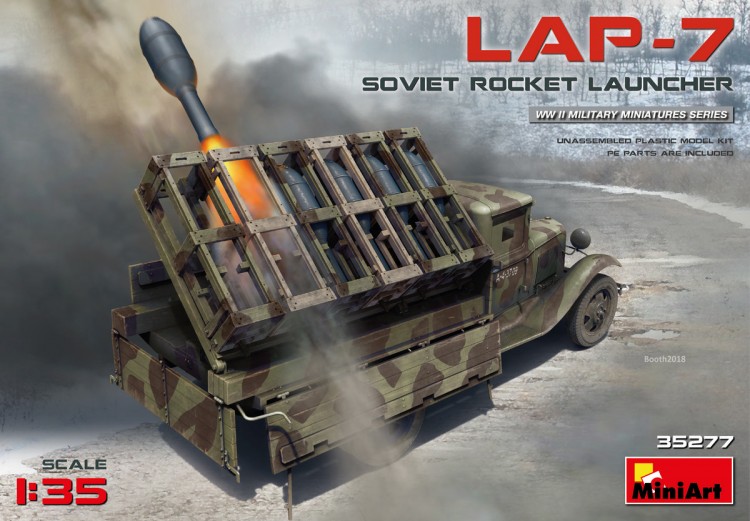 SOVIET ROCKET LAUNCHER LAP-7 plastic model kit