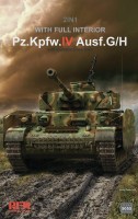 German tank Pz.Kpfw.IV Ausf.G/H with full interior with workable track links (2 in 1) plastic model kit
