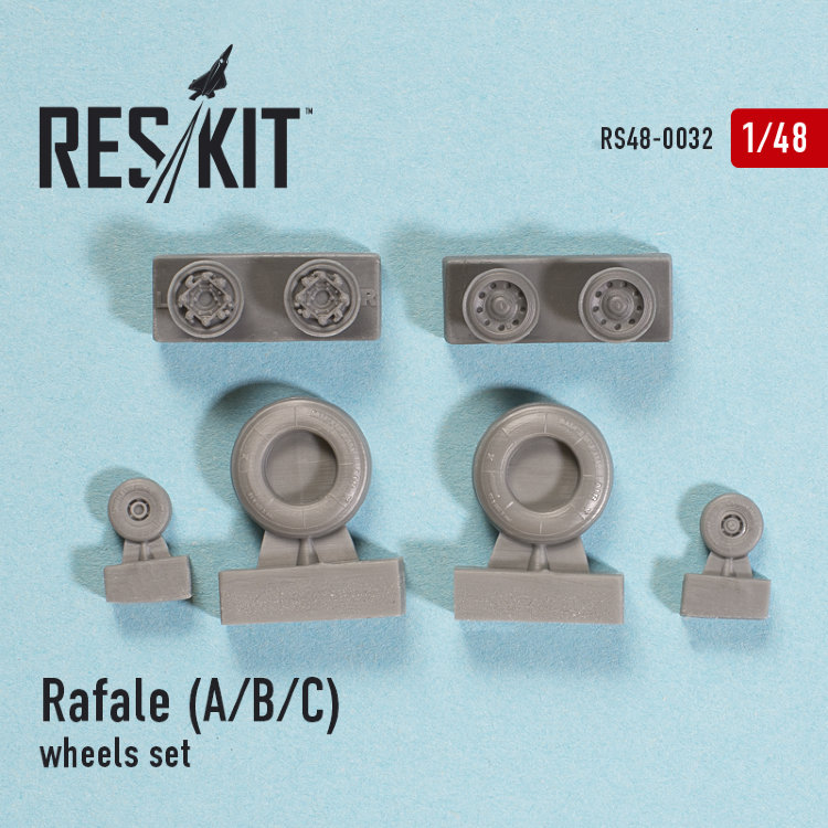 Rafale (A/B/C) Dassault набор смоляных колес 1/48