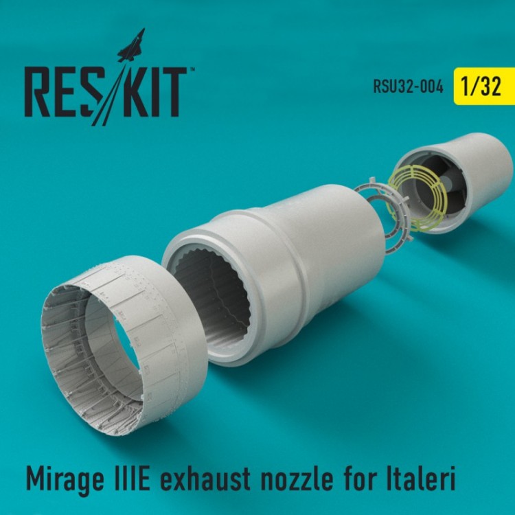 Mirage IIIE exhaust nozzle for Italeri 1/32