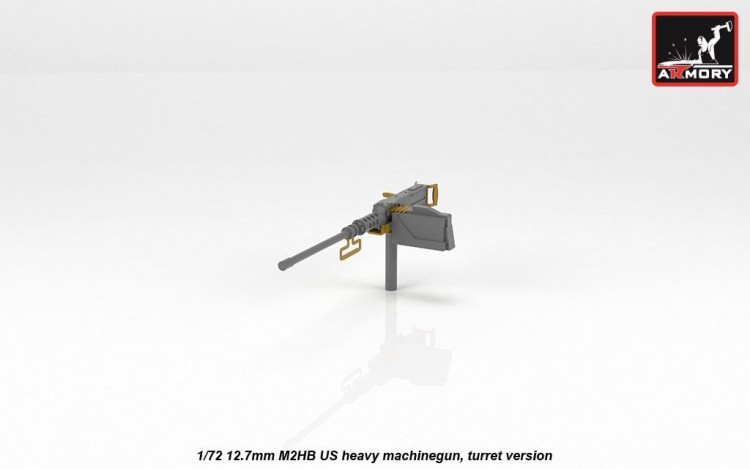 12.7mm M2HB US heavy machinegun, turret version 1/72