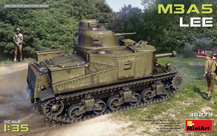 Tank M3A5 LEE plastic model kit