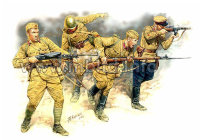 Восточный фронт. Набор №2. Советская пехота в бою 1941-1942 набор сборных фигур