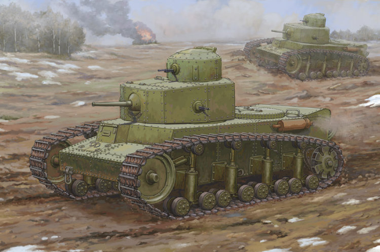 Т-12 Советский средний танк сборная модель