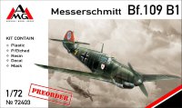 Bf.109 B1 "Мессершмитт" немецкий истребитель сборная модель 1/72