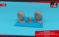  B-17F/G Flying Fortress wheels type "a" 1/48