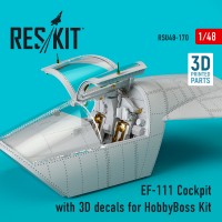 EF-111 Cockpit with 3D decals for HobbyBoss Kit