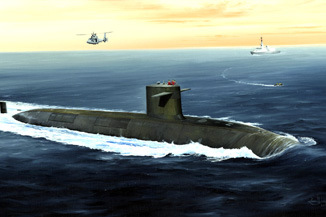 French Navy Le Triomphant SSBN