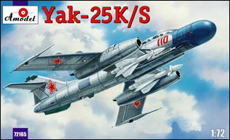 Yak-25K/S Soviet fighter сборная модель 1/72