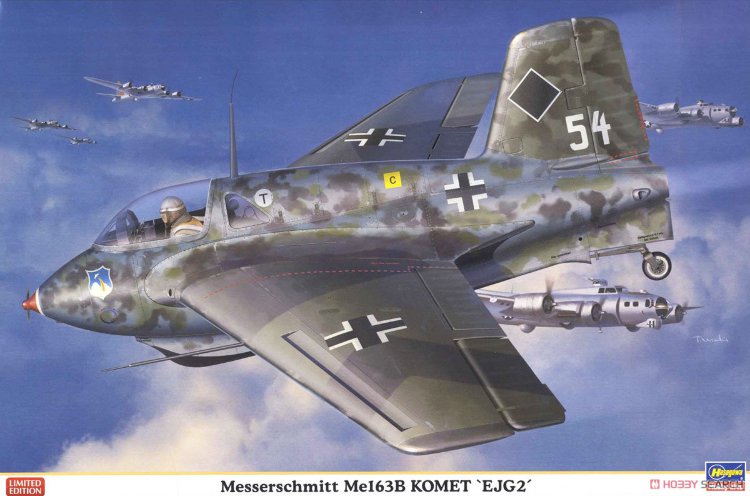 Me163B Comet немецкий ракетный истребитель-перехватчик сборная модель 1/32
