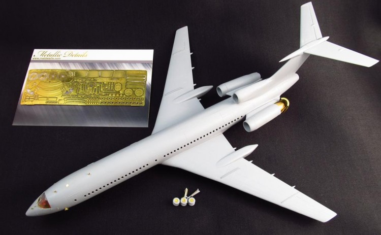 Detailing set for aircraft Tu-154 (Zvezda) photo-etched