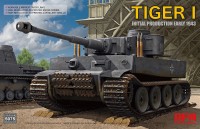 Немецкий танк Tiger I Initial Production Early 1943 г. пластиковая сборная модель