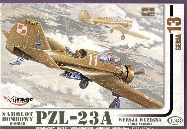 PZL 23A KARAS (Карась) ранних модификаций- сборная модель бомбардировщика