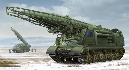Советская тактическая ракета Р-17 "Скад" ( SS-1C Scud-B) на гусеничном шасси сборная модель