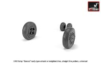  Fairey "Gannet"  прямой рисунок протектора шин набор колес   1/48 