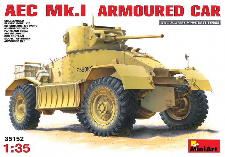 AEC MK.I Британський бронеавтомобіль Збірна модель