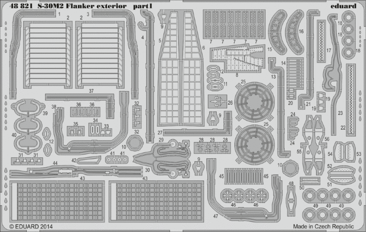 Су-30М-2  Flanker экстерьер 1/48 ( для модели Academy)