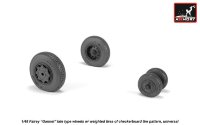Fairey "Gannet"  шахматный рисунок протектора шин набор колес  1/48