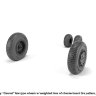 Fairey "Gannet"  шахматный рисунок протектора шин набор колес  1/48