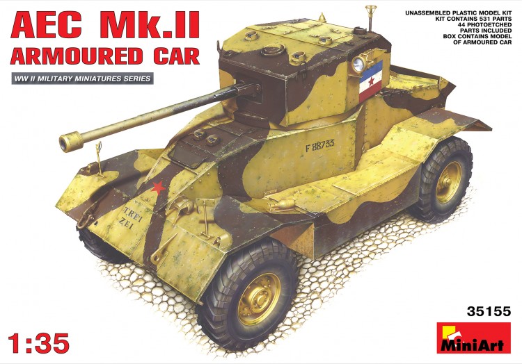 AEC MK.II Британський бронеавтомобіль Збірна модель